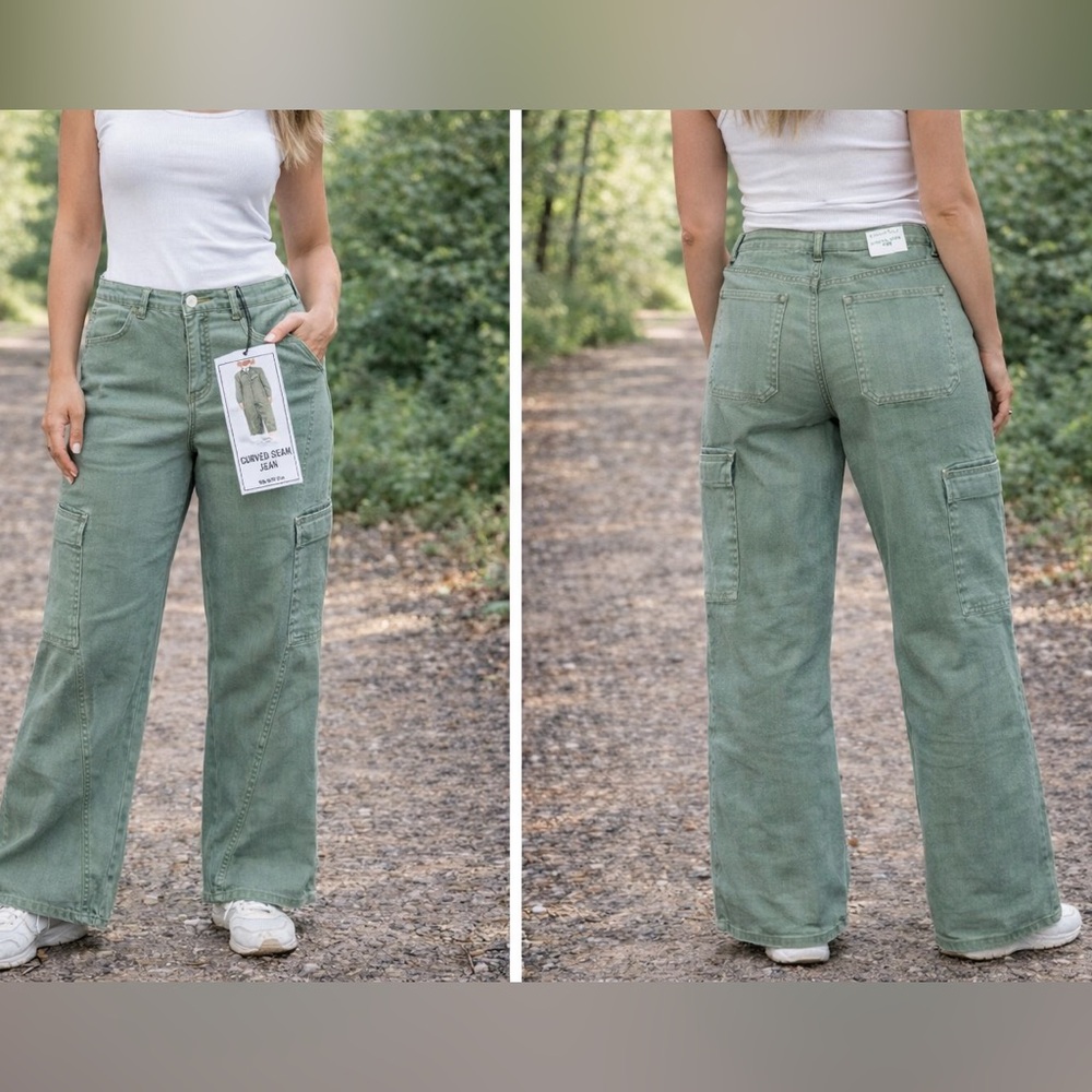 Vanilla Star Women's Green Jeans